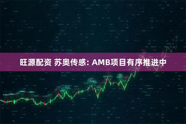 旺源配资 苏奥传感: AMB项目有序推进中